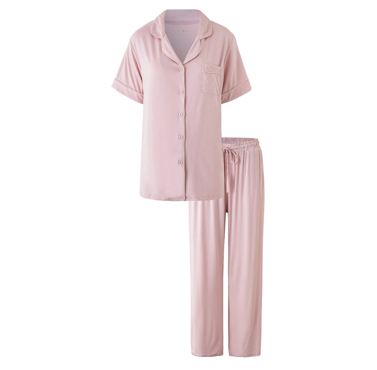 Soft Modal Short Sleeve Pajama in colorway Rose